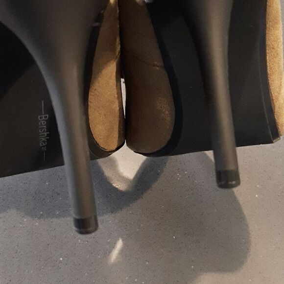 NEW Bershka 37 Brown Pointy Toe Slingback Heels - Picture 7 of 11